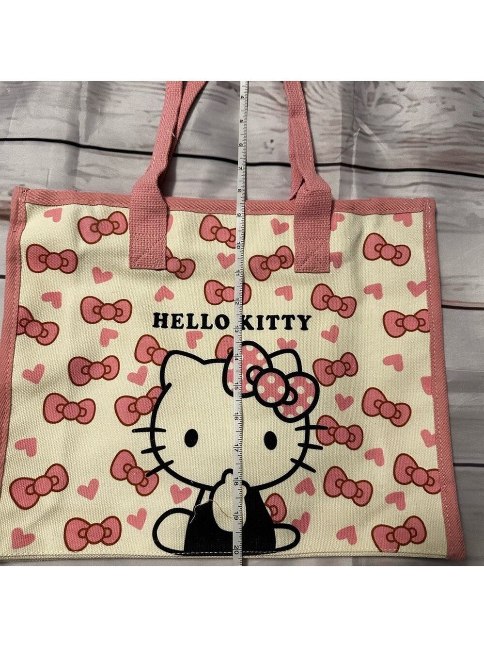 Hello Kitty Pink and Cream Bow Tote